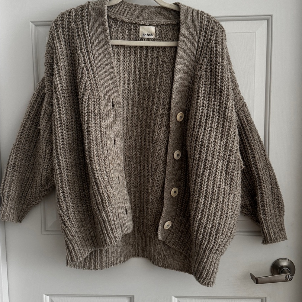 Beige Babaa knit cardigan - Picture 8 of 9